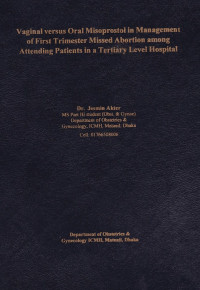Image of Vaginal Versus Oral Misoprostol in Management of First Trimester Missed Abortion Among Attending Patients in a Tertiary Level Hospital