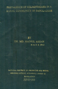 Image of Prevalence Of Helminthiasis In A Rural Community Of Bangladesh