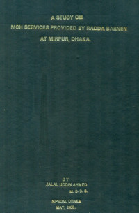 Image of A Study On MCH Services Provided By Radda Barnen At Mirpur, Dhaka