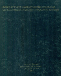 Image of Review Of Forty Cases Of Gastric Carcinoma Clinical Presentation And Exploratory Findings