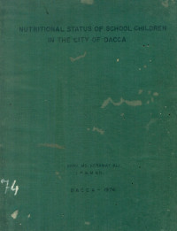 Image of Nutritional Status Of School Children In The City Of DACCA