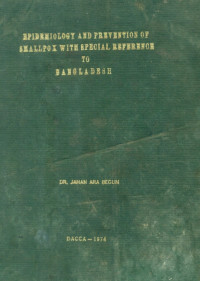 Image of Epidemiology and Prevention of Smallpos With Special Reference to Bangladesh