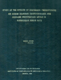 Image of Study Of The Effects Of Oestrogen Progesterone On Serum Bilirubin Transaminases And Alkaline Phosphatase Levels In Norweigian Virgin Rats
