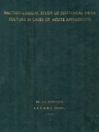 Image of Bacteriological Study Of Peritoneal Swab culture In Cases Of Acute Appendicitis