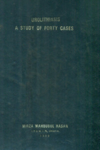 Image of Urolithiasis A Study Of Forty Cases