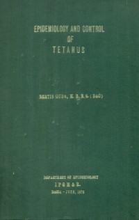Image of Epidemiology And Control Of Tetanus