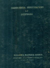 Image of Radiological Investigations Of Dysphagia
