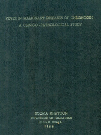 Image of Fever In Malignant Diseases Of Childhood: A Clinico- Pathological Study