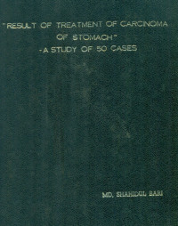 Image of Result Of Treatment Of Carcinoma Of Stomach A Study Of 50 Cases