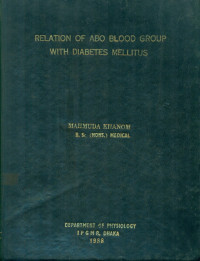 Image of Relation Of ABO Blood Group With Diabetes Mellitus