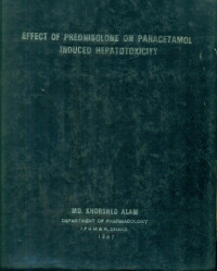 Image of Effect of Prednisolone on Paracetamol Induced Hepatotoxicity