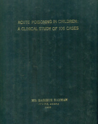 Image of Acute Poisoning In Children A Clinical Study Of 106 Cases
