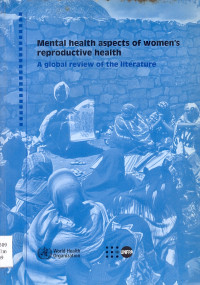 Image of Mental health aspects of women's reproductive health