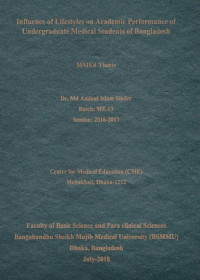 Image of Influence of Lifestyles on Academic Performance of Undergraduate Medical Students of Bangladesh