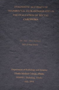 Image of DIAGNOSTIC ACCURACY OF TRANSRECTAL ULTRASONOGRAPHY IN THE EVALUATION OF RECTAL CARCINOMA